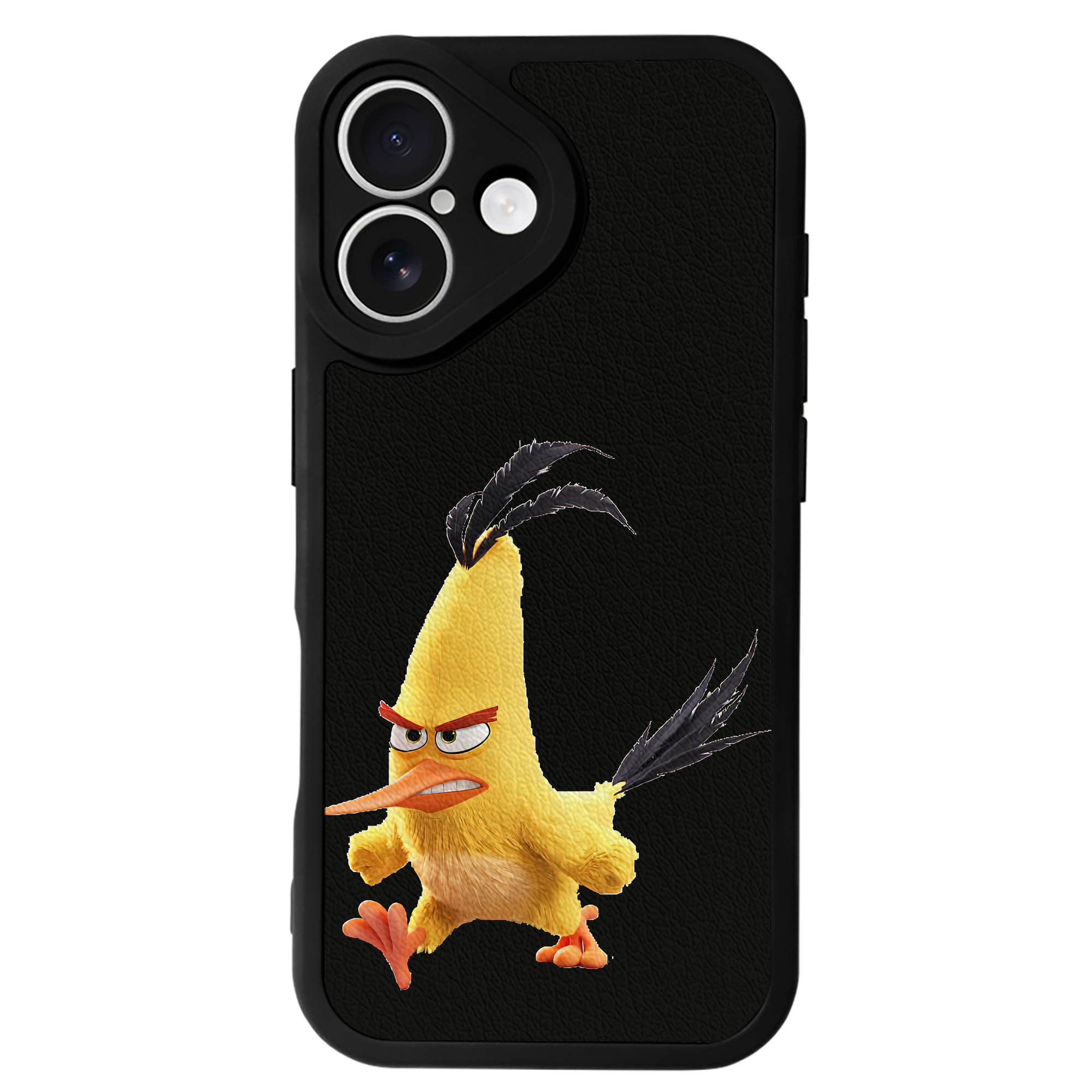 （画像用） Angry Birds アングリーバード 【iPhone 16シリーズ対応】シリコンスマホケース（レザー調） 材質：シリコン